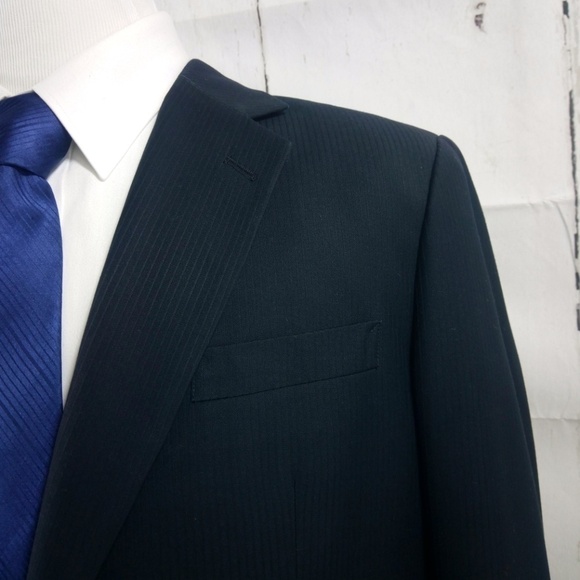 Ccillinni Custom Made 44R Black Blazer Sports Coat - Picture 2 of 8